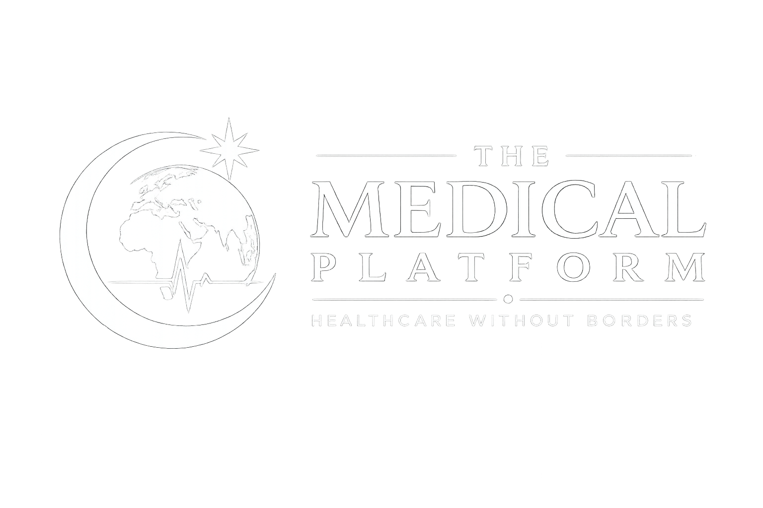 The Medical Platform White Logo