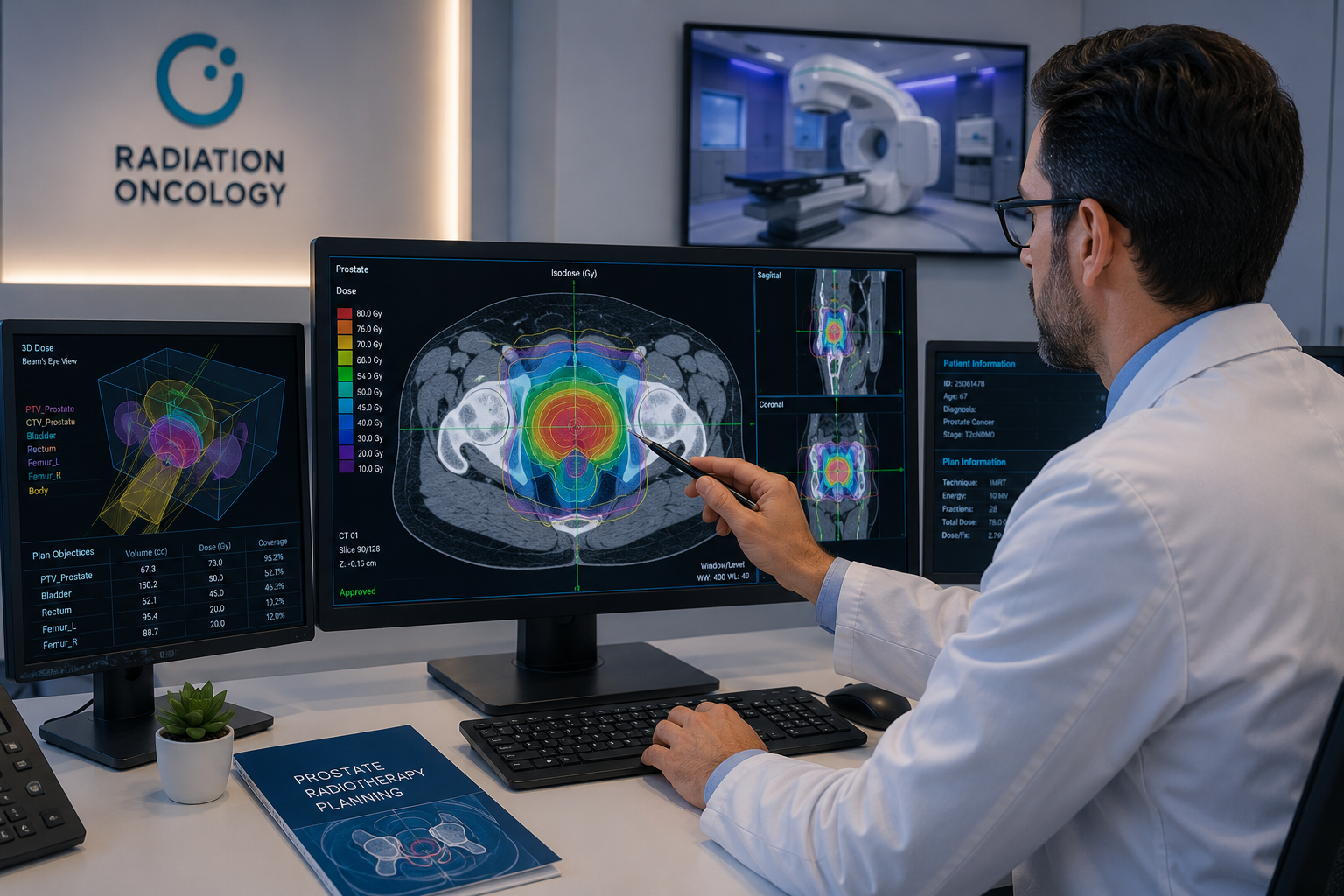 Prostate radiotherapy planning and organ protection